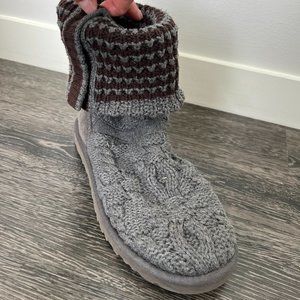 Crochet knitted high Ugg boots size 8